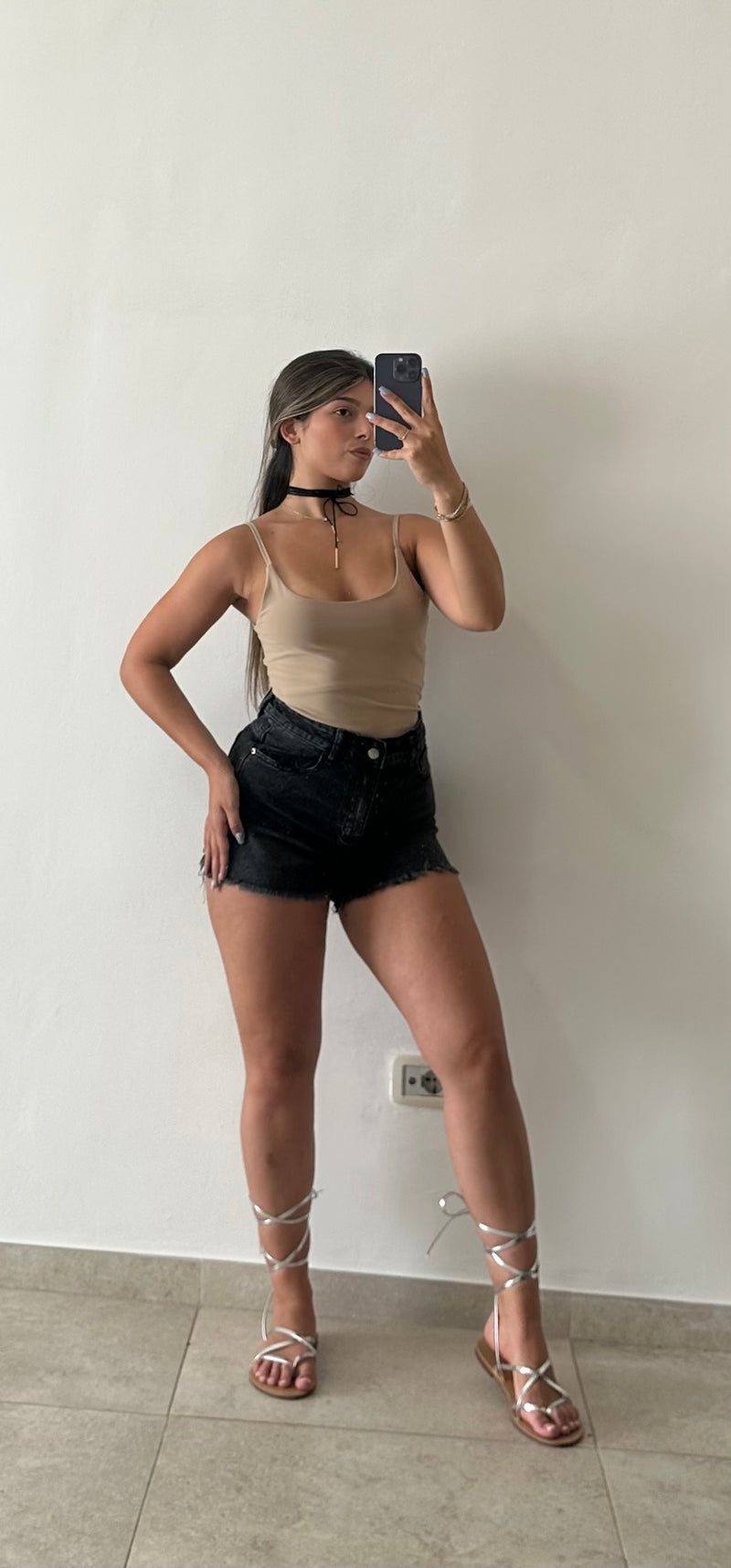 Short Denim Black
