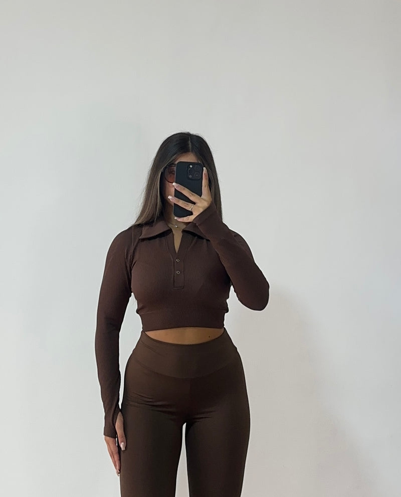 Polo Comfortable Marrone