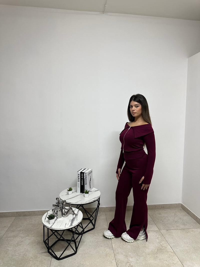 Coordinato/Tuta Elegance Bordeaux