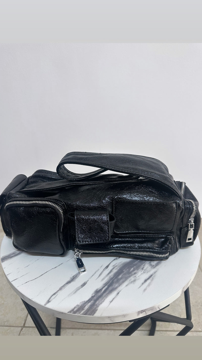 BAG “LEATHER” BLACK