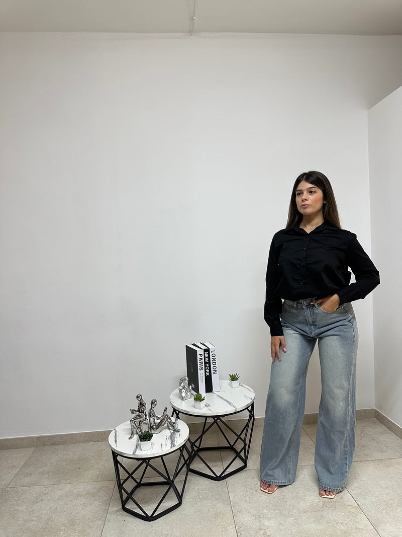 CAMICIA BASIC “DIANA” NERA