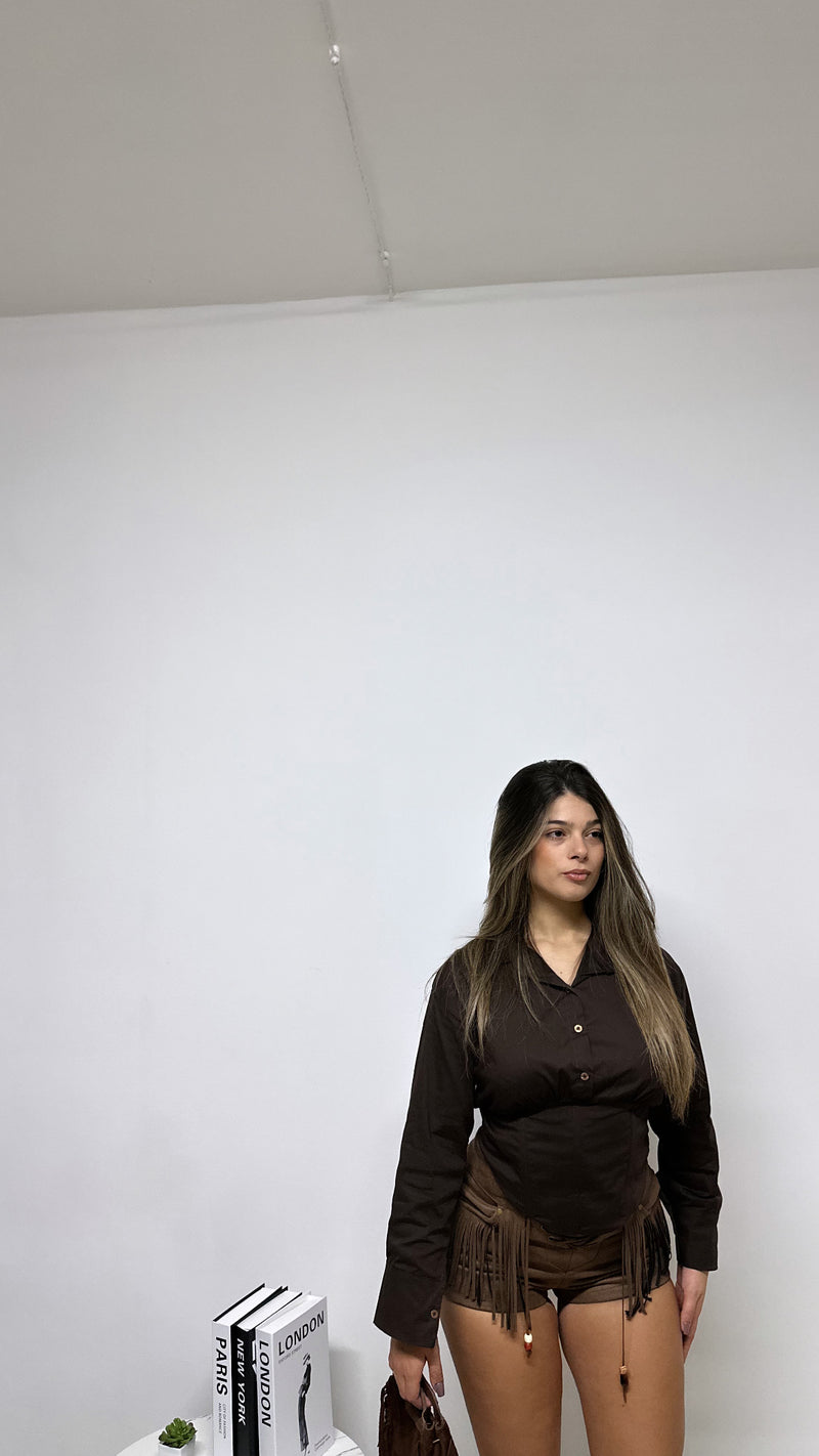 CAMICIA EFFETTO CORSETTO