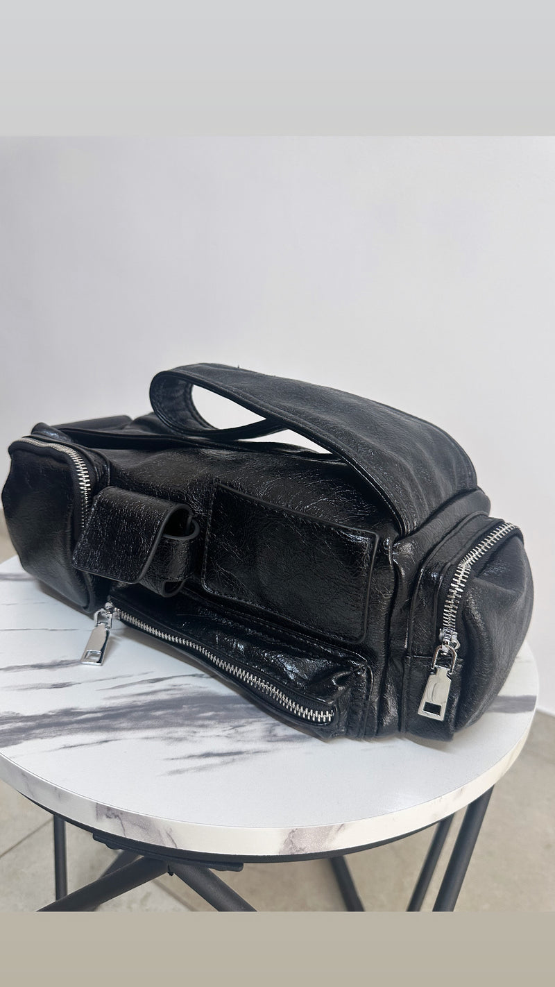 BAG “LEATHER” BLACK