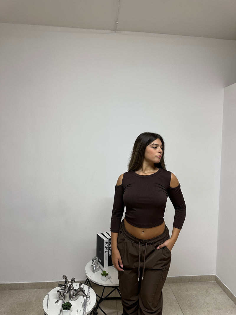 MAGLIETTA “COMFY” MARRONE