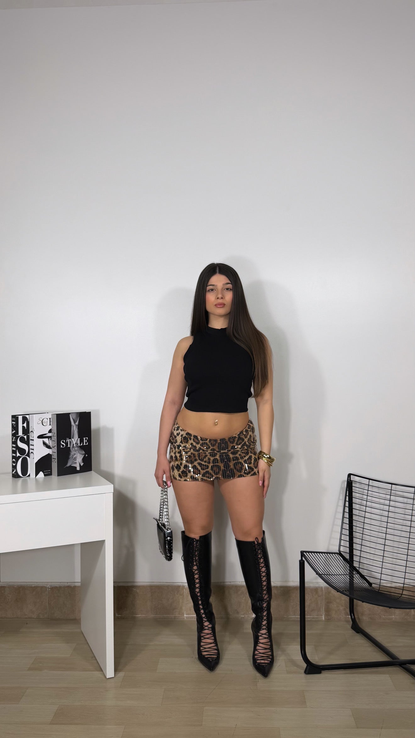 MINI SKIRT LEOPARD