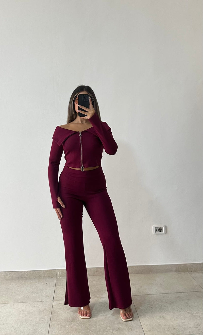 Coordinato/Tuta Elegance Bordeaux
