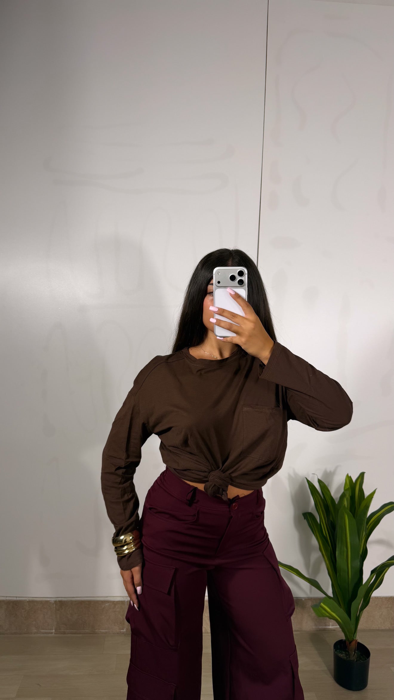 MAGLIA “BASIC” marrone