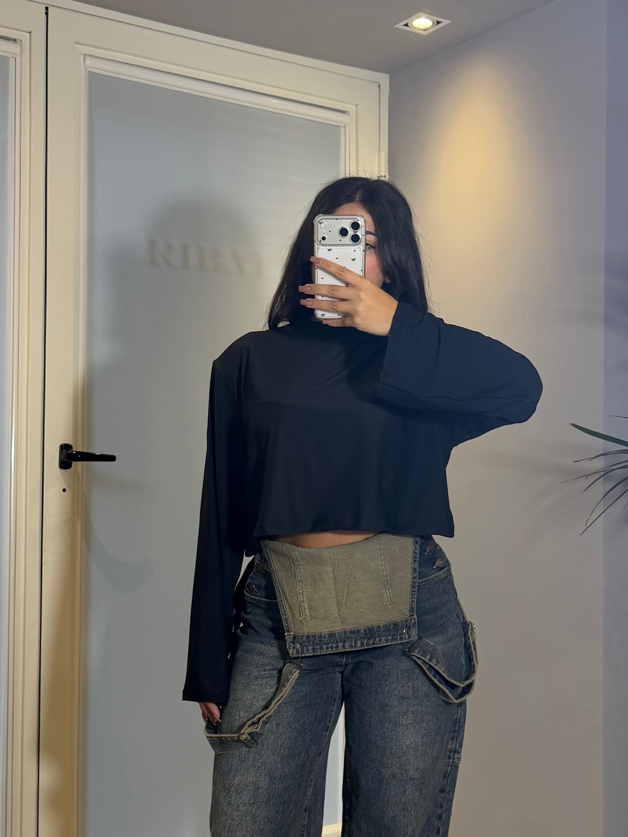 MAGLIA BASIC nera