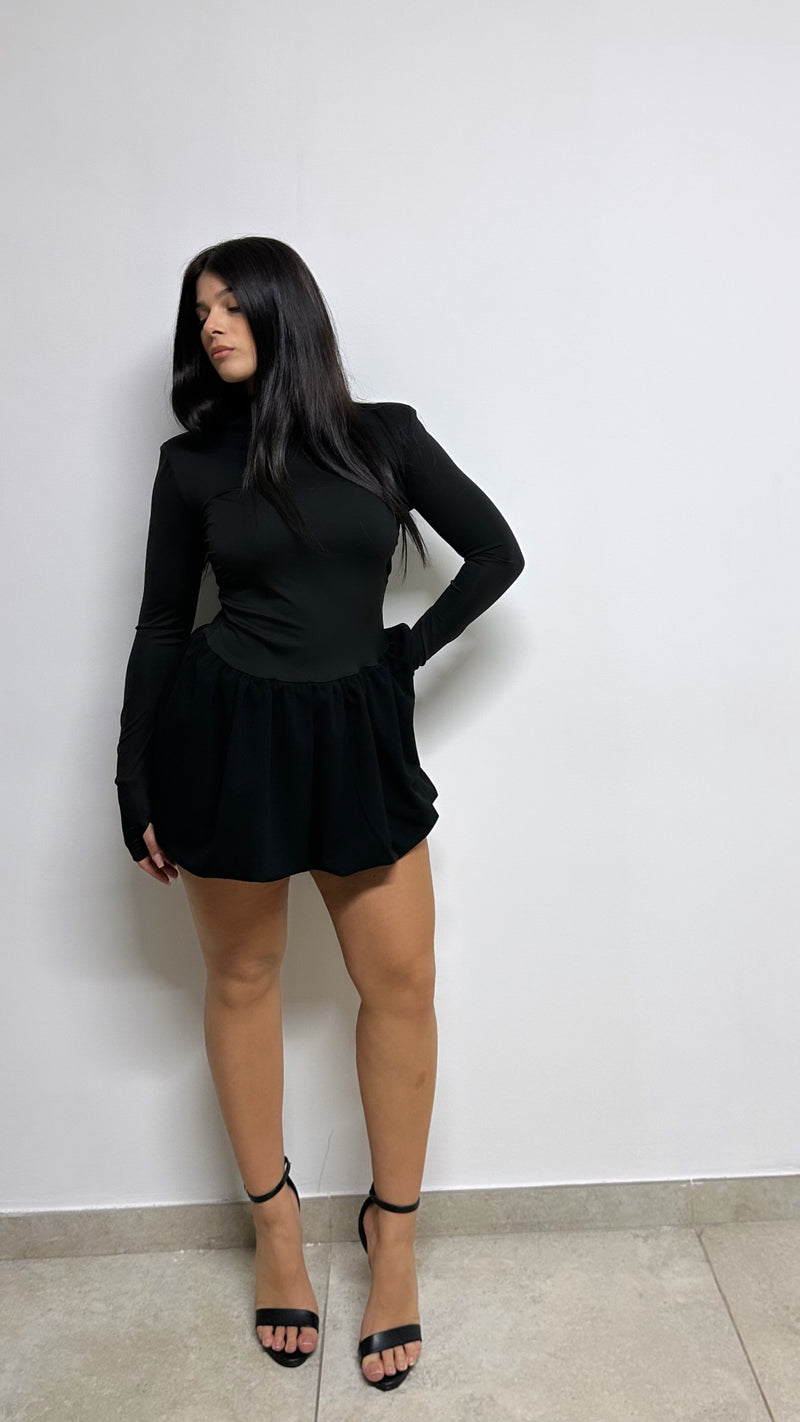 DRESS “BALLOON” BLACK