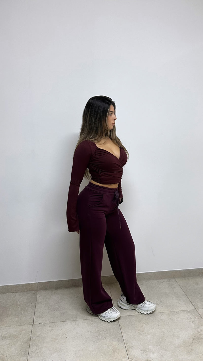 PANTS TUTA “CHILL” BORDEAUX