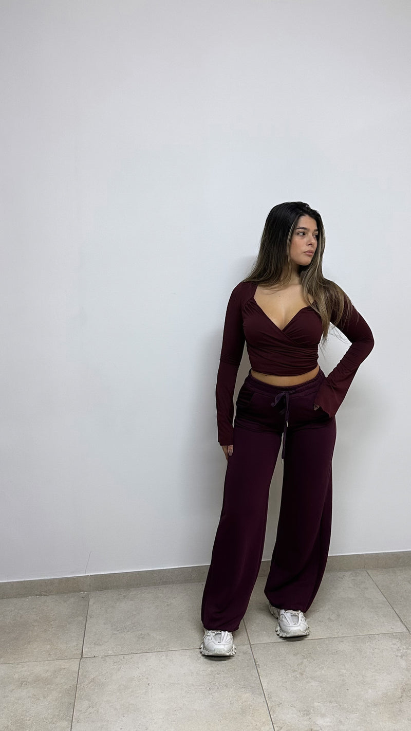 PANTS TUTA “CHILL” BORDEAUX