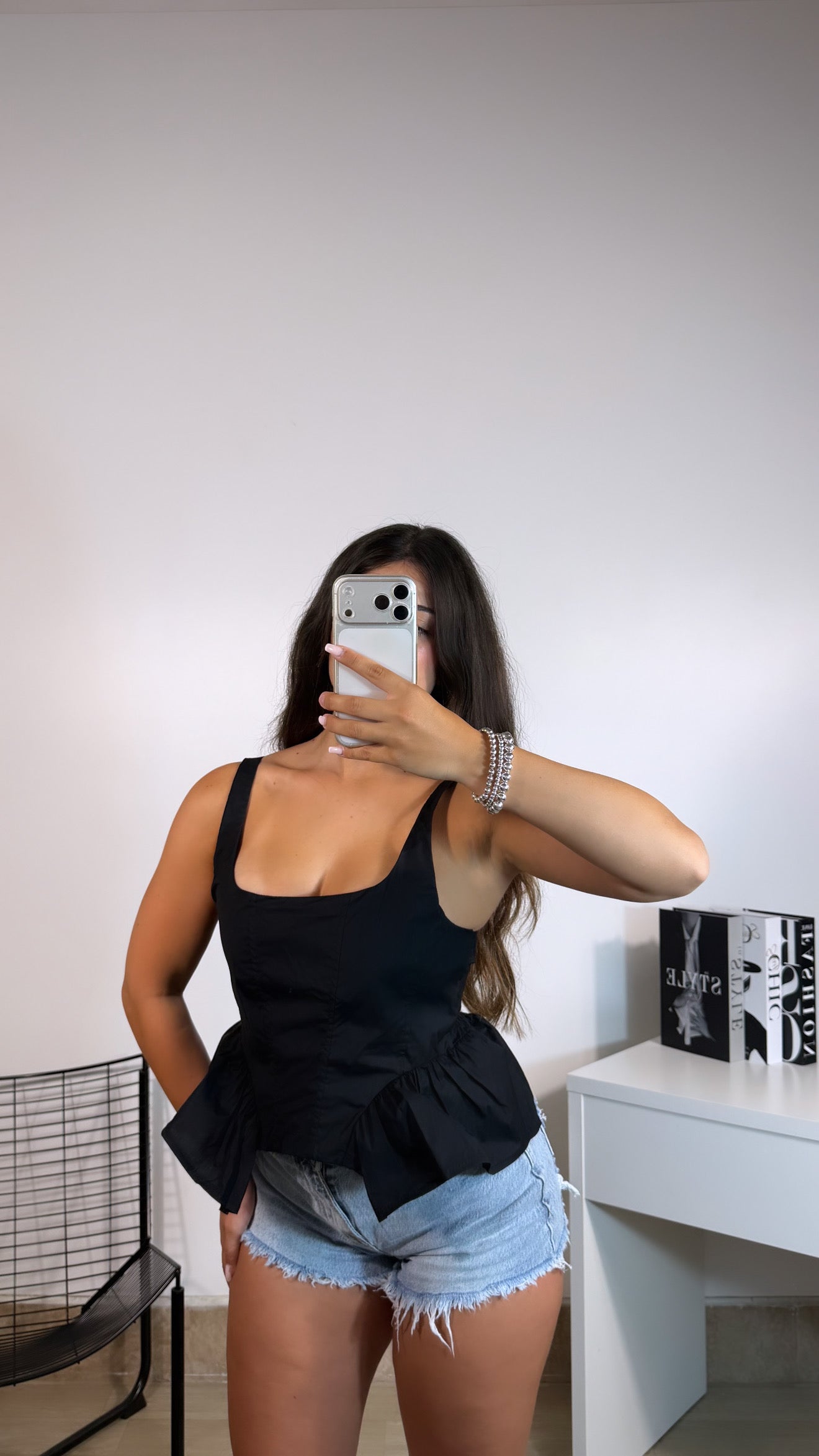 TOP “LEYLA” NERO
