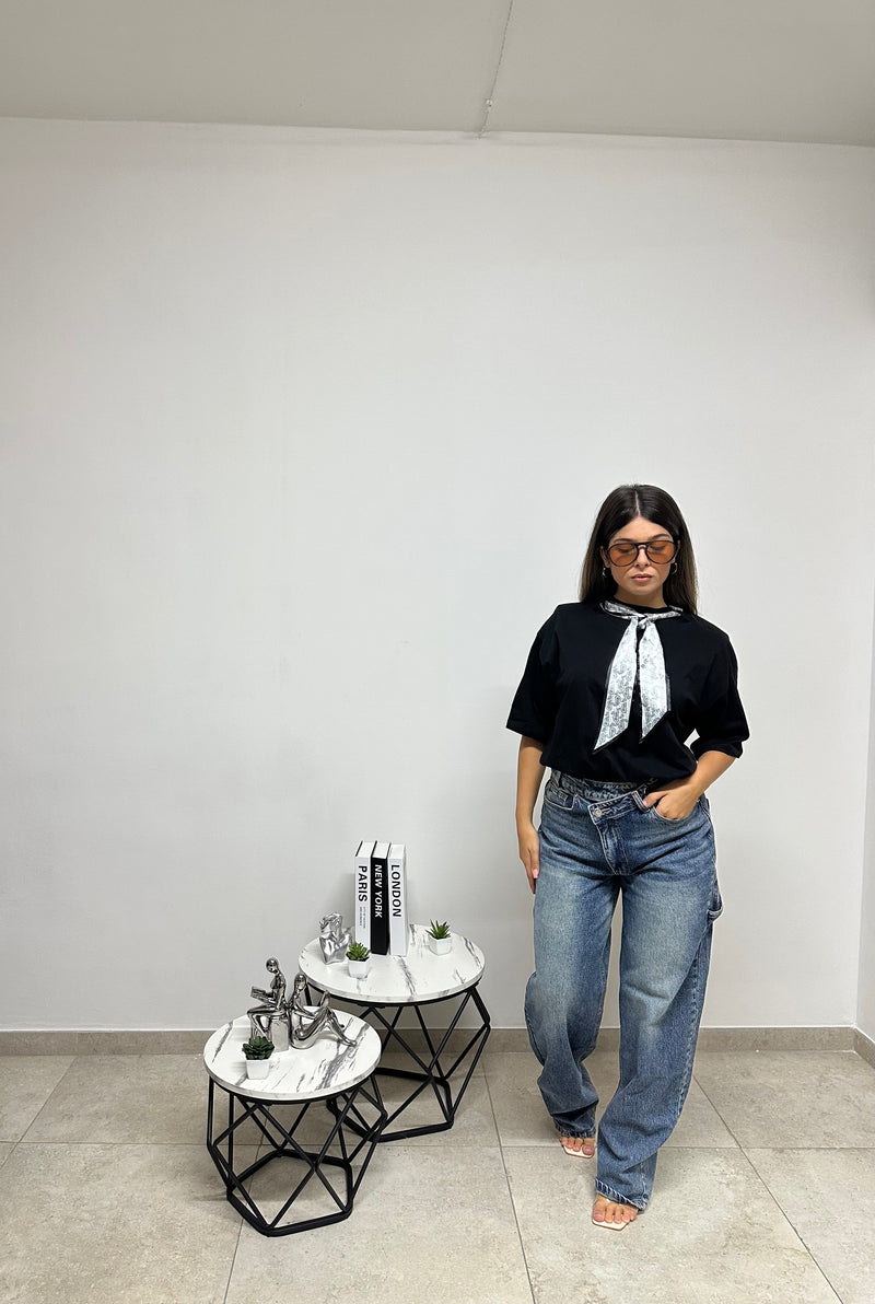 T-SHIRT FOULARD NERA