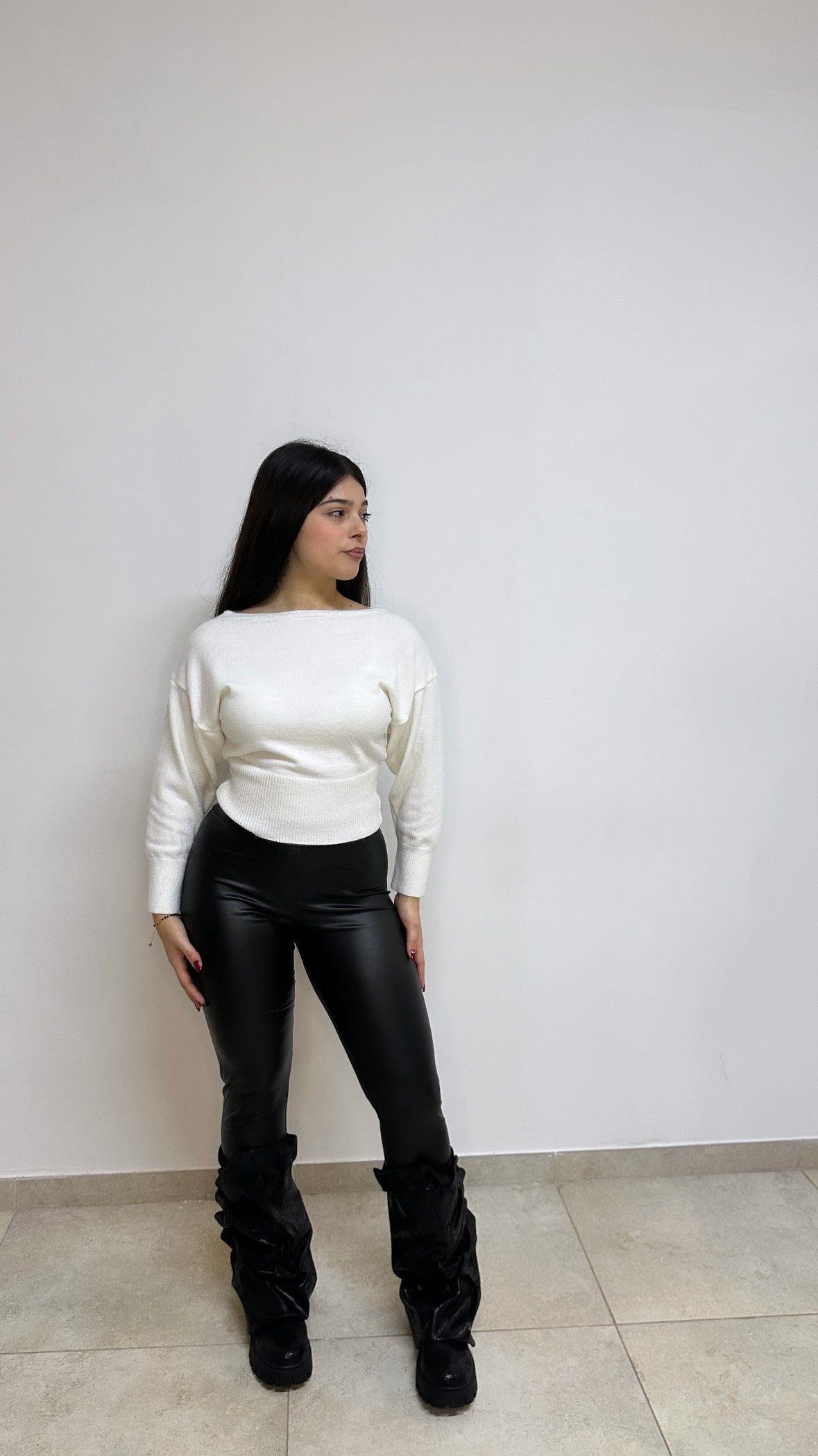 LEGGINS IN PELLE