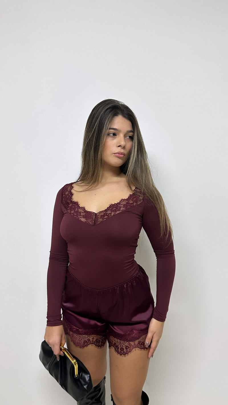 MAGLIA “HONEY” BORDEAUX