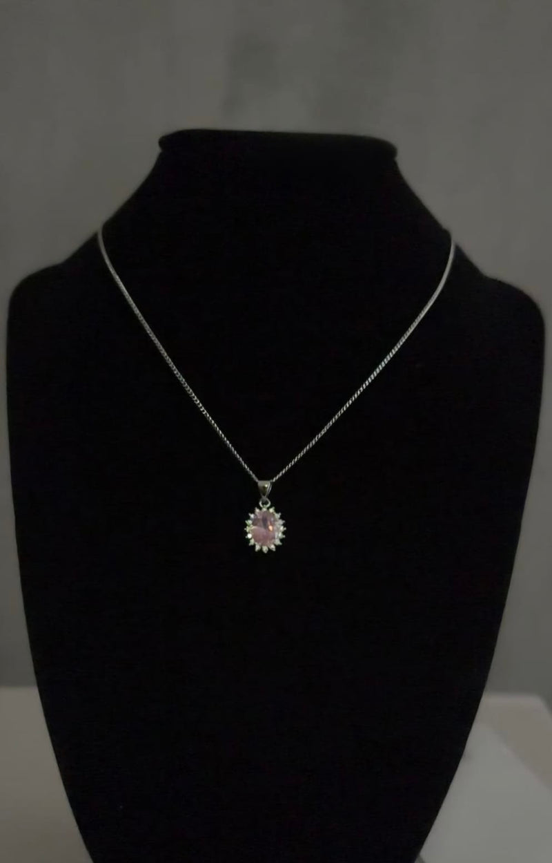 Collana pietra rosa