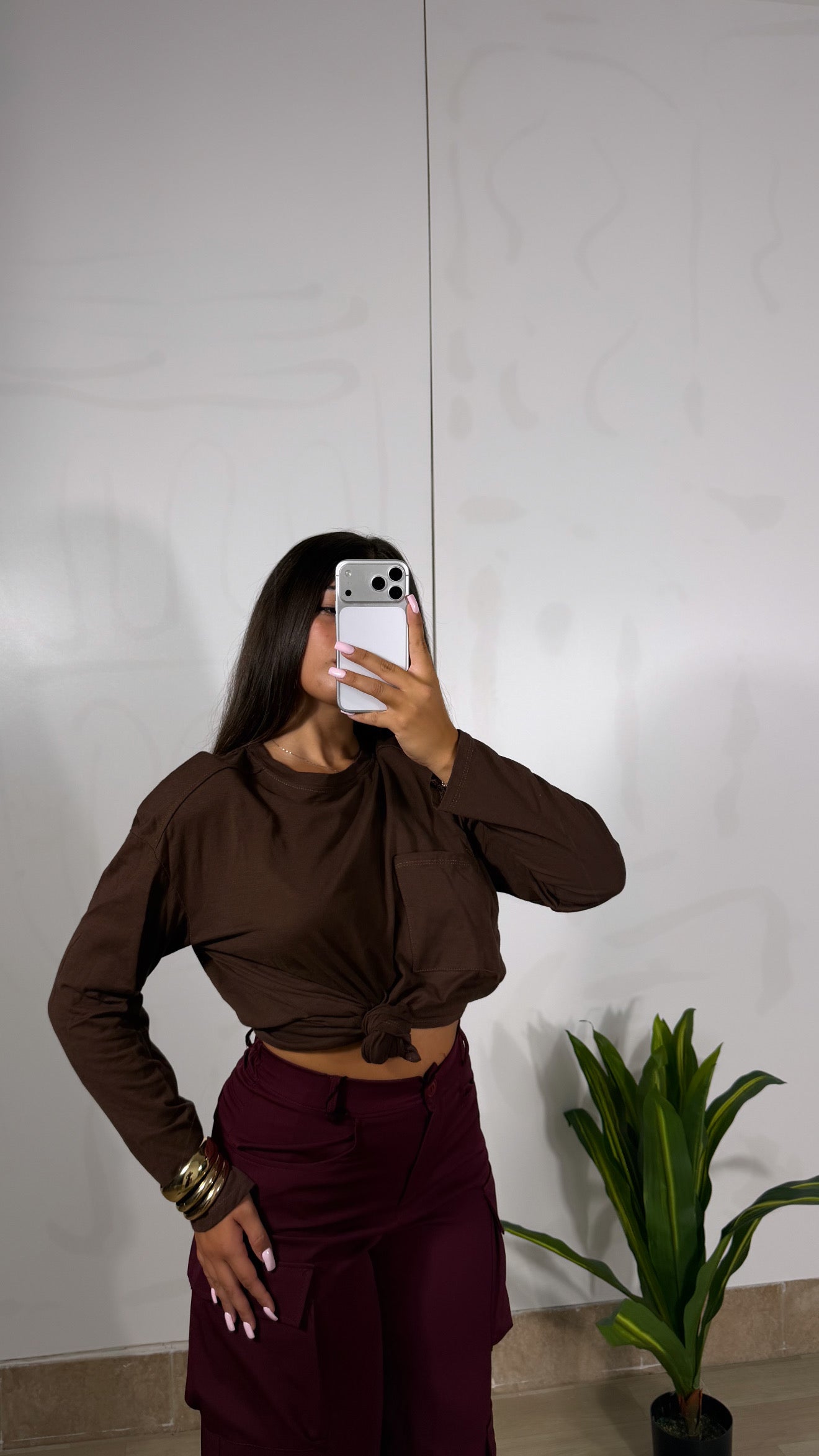 MAGLIA “BASIC” marrone