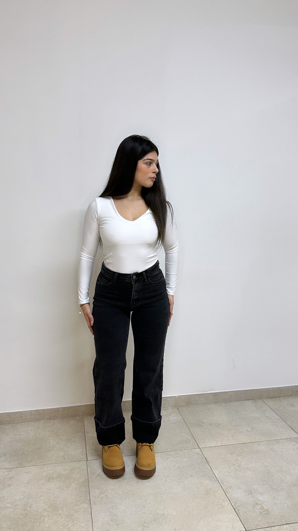 JEANS PIEGONE BLACK
