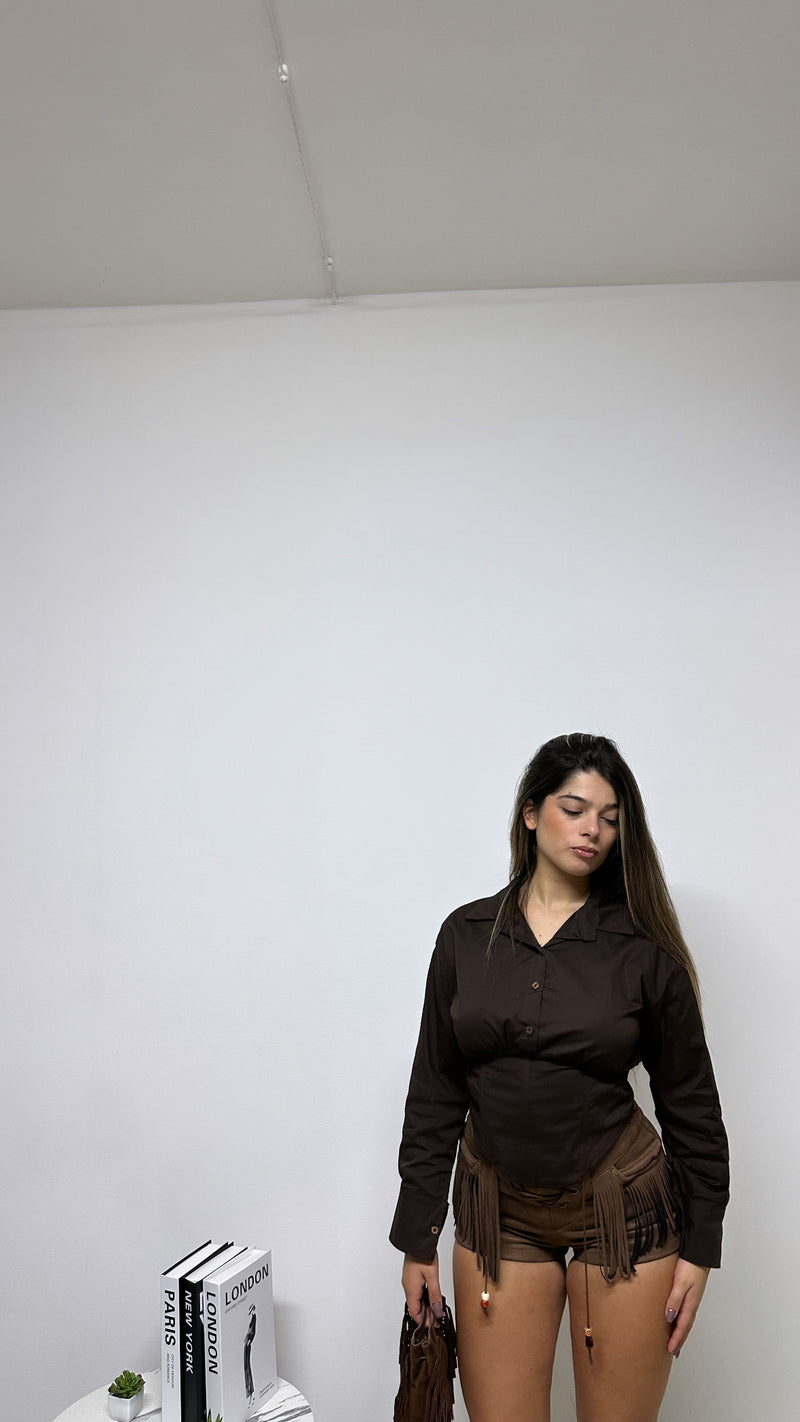 CAMICIA EFFETTO CORSETTO