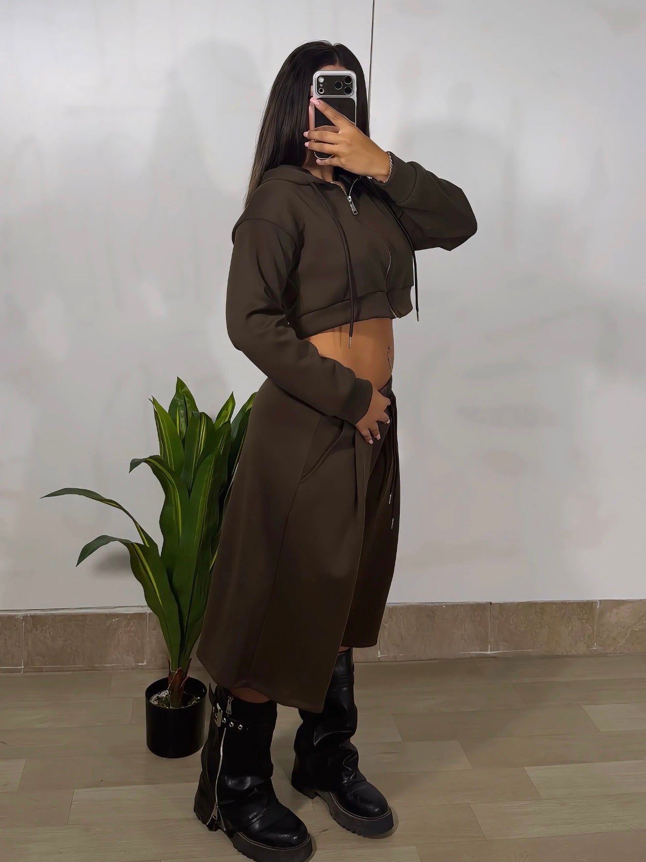 COORDINATO “SHAILA” marrone