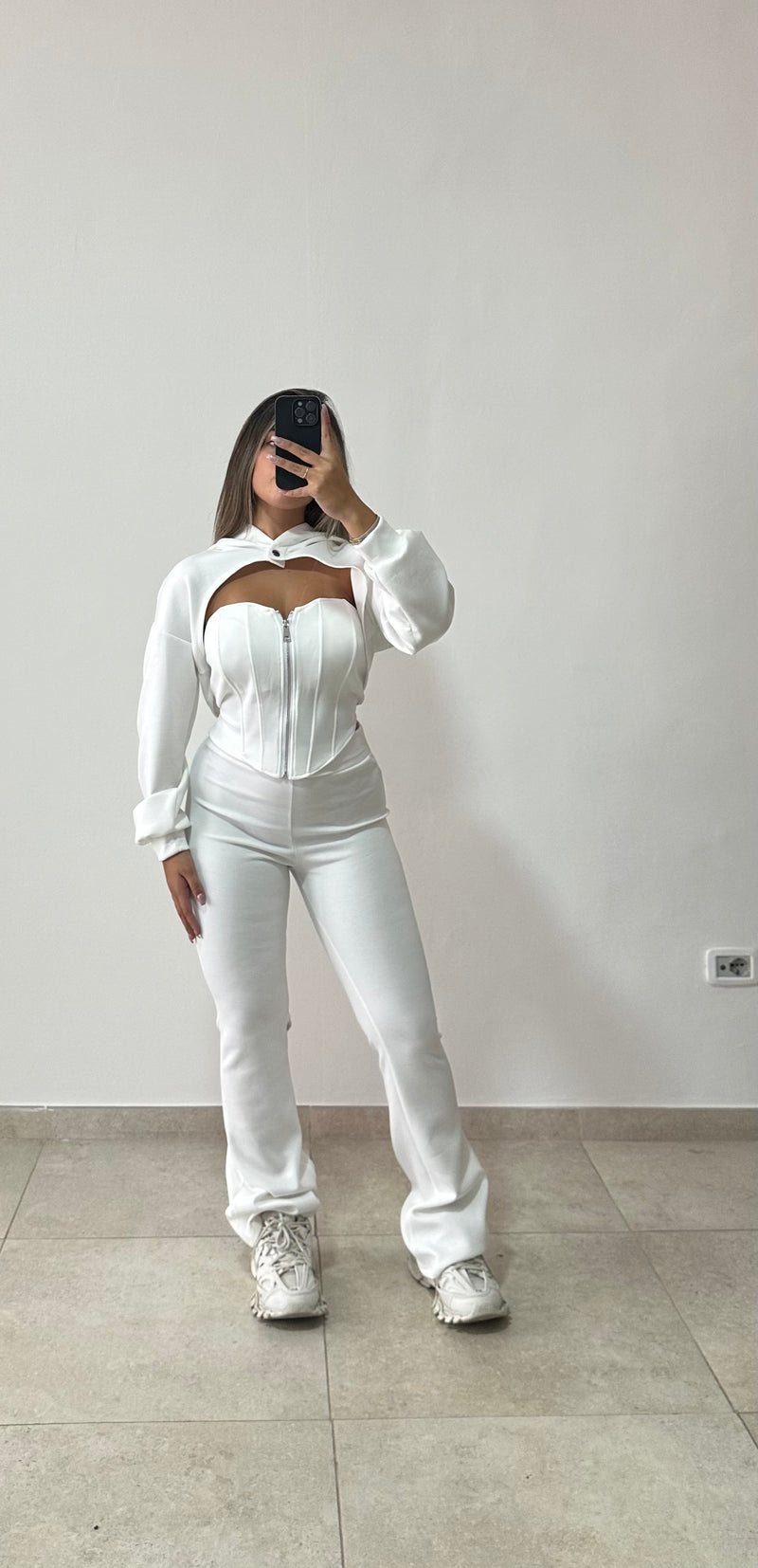 Tuta Corset bianca