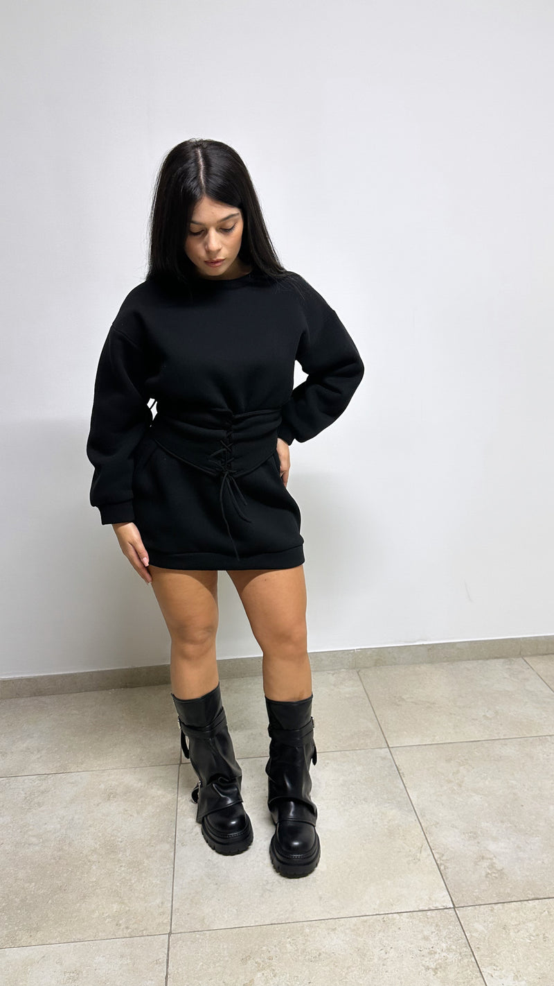 DRESS “COMFY” BLACK