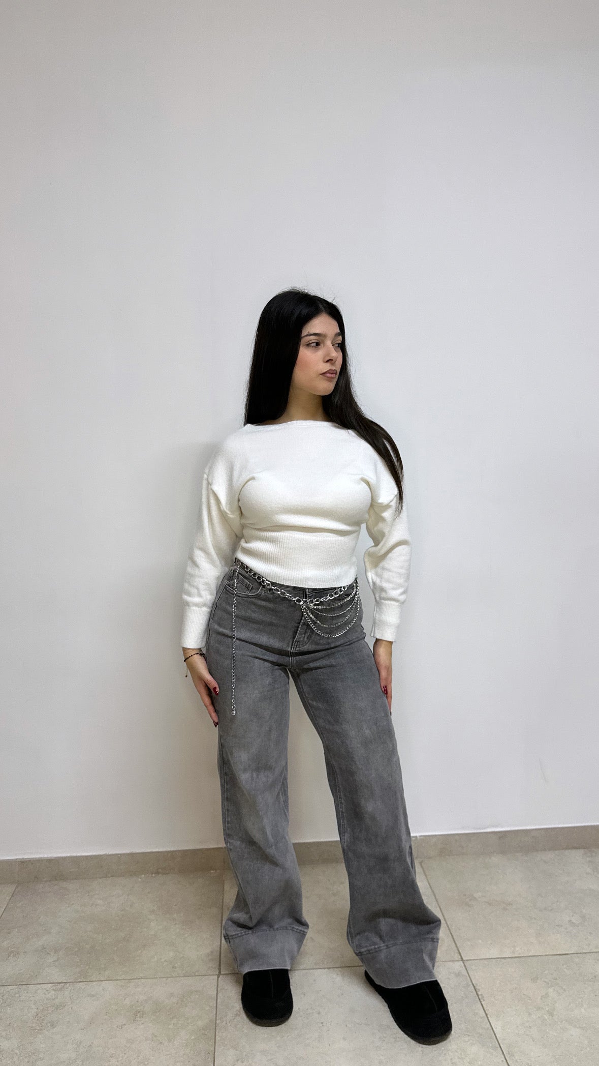 PULL “GRETA” BIANCO
