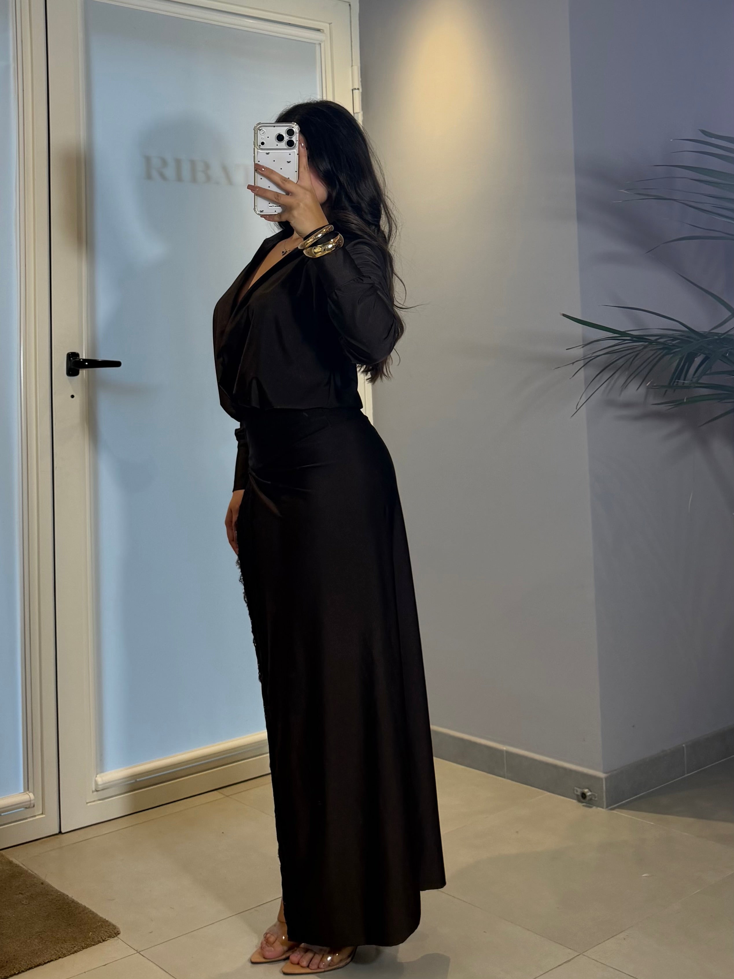 LONG DRESS “MAVI” choco