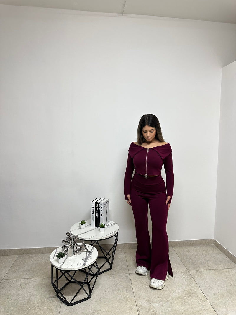 Coordinato/Tuta Elegance Bordeaux