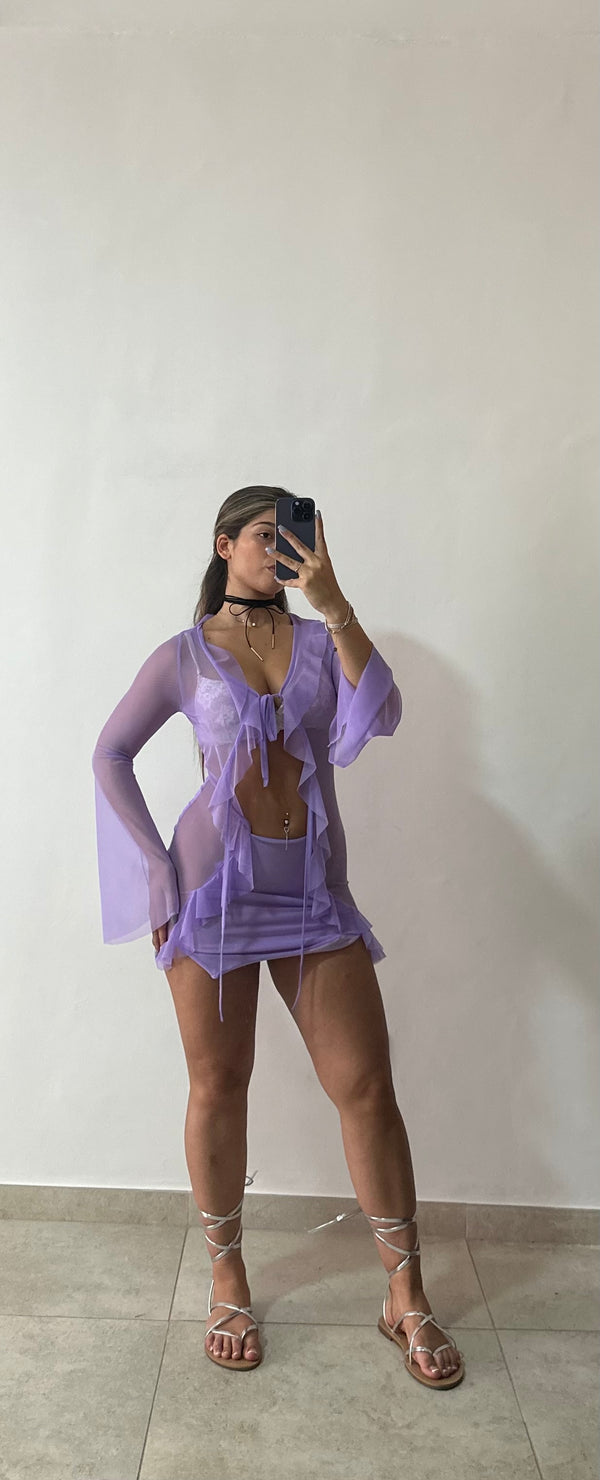 Mini Dress Ibiza lilla